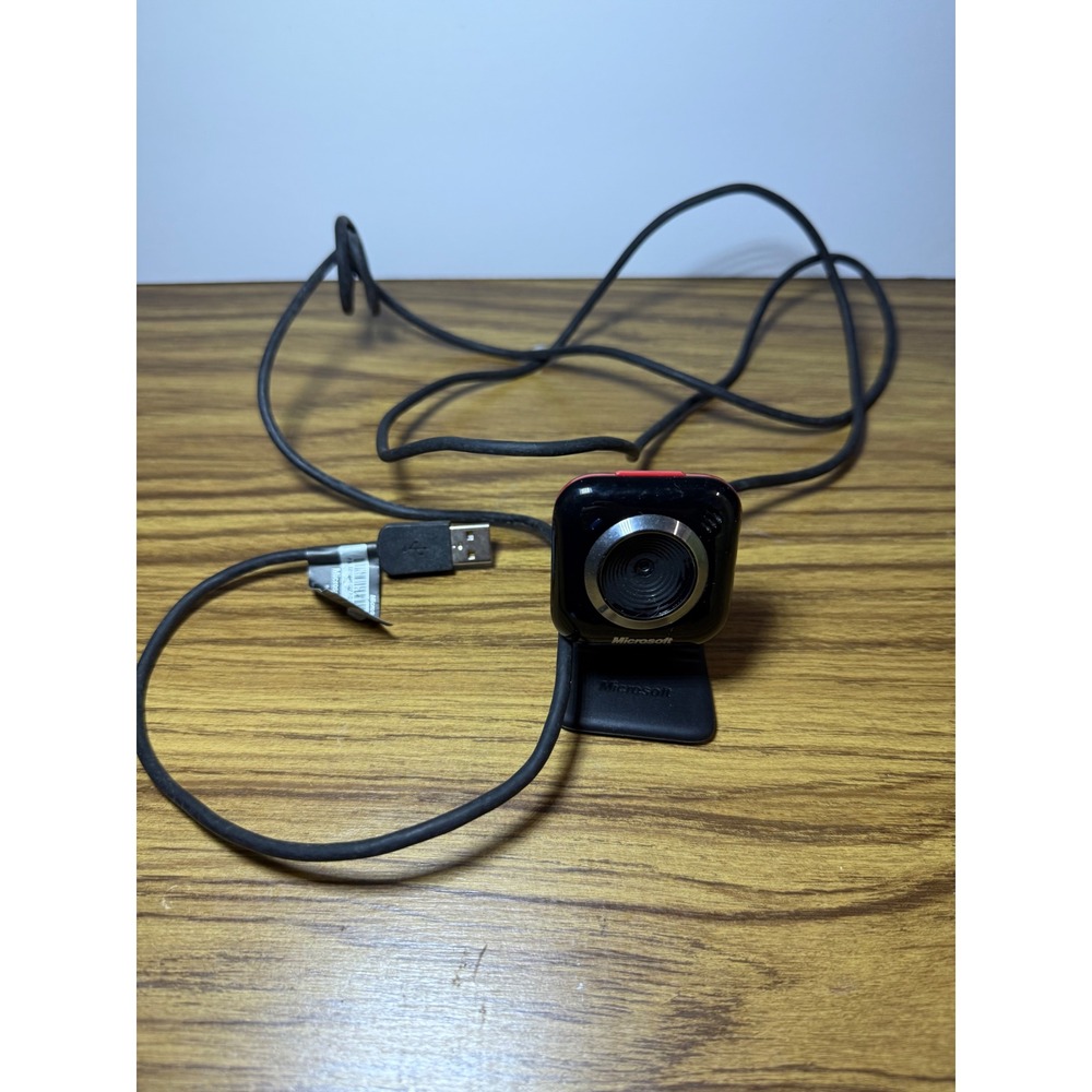 Microsoft LifeCam VX-5000‎ Web Camera USB Black Red